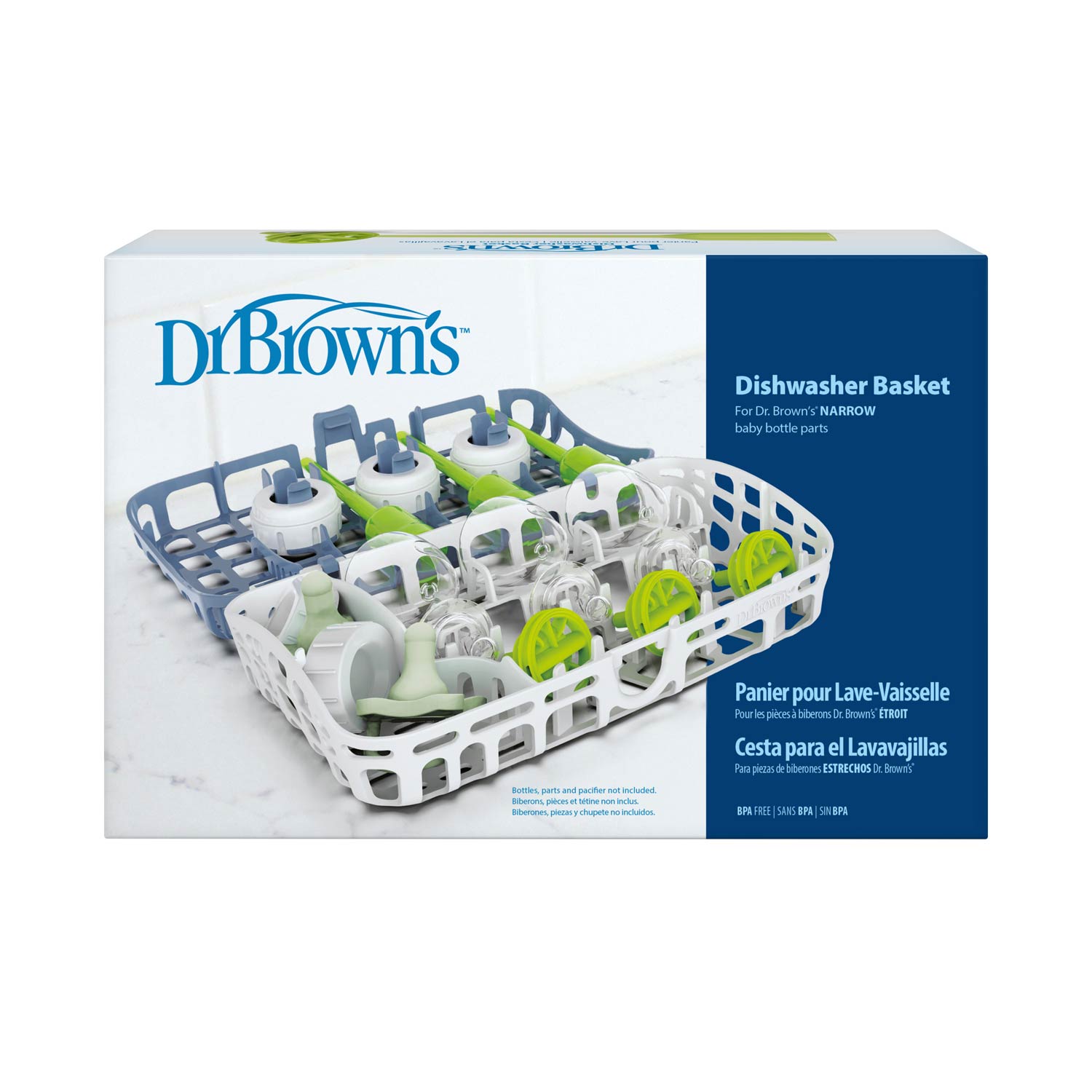 Dr. Brown's™ Options+™ Dishwasher Basket for Narrow Baby Bottle Parts - Image 2