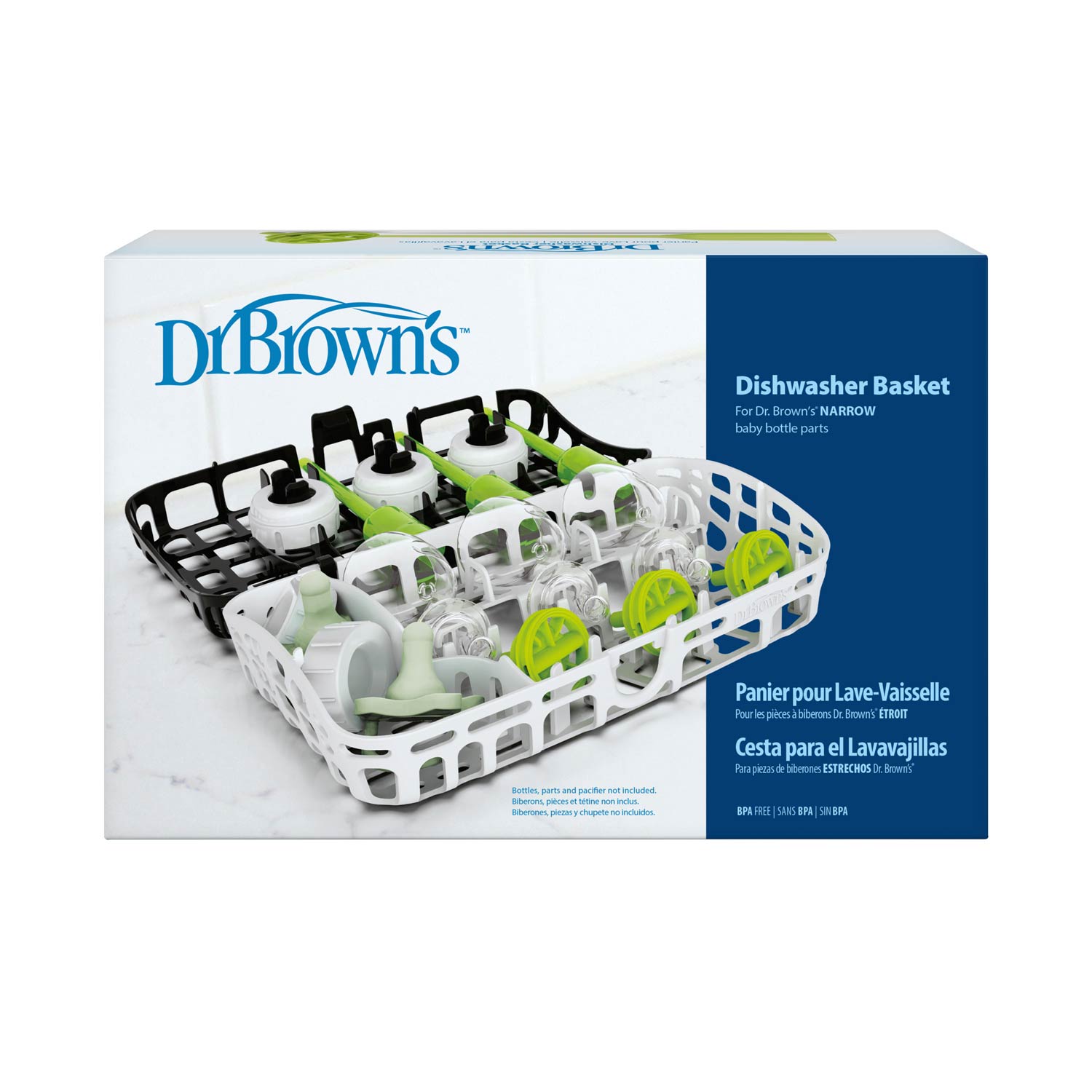 Dr. Brown's™ Options+™ Dishwasher Basket for Narrow Baby Bottle Parts - Image 2