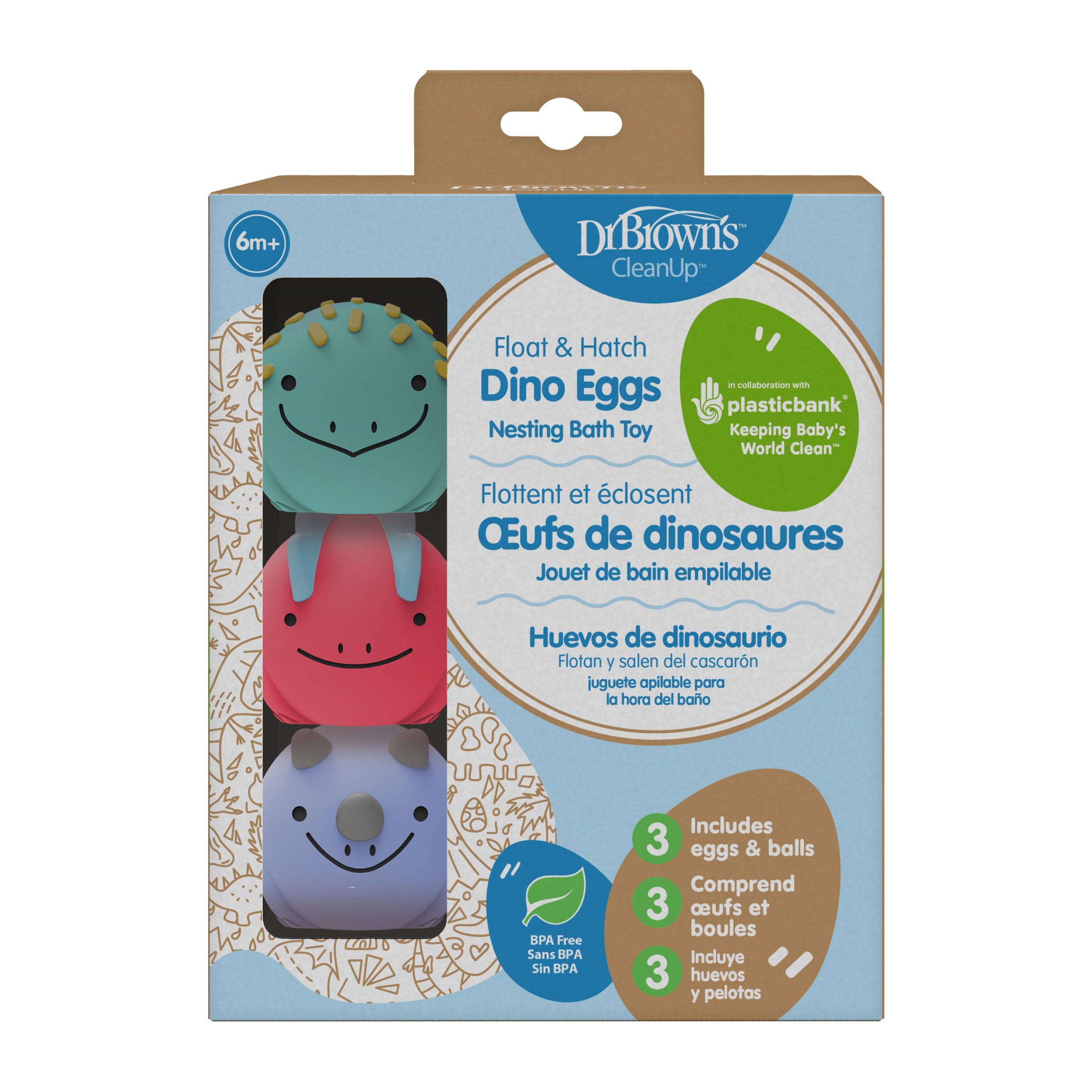 Dr. Brown's™ CleanUp™ Float & Hatch Dino Eggs - Image 2