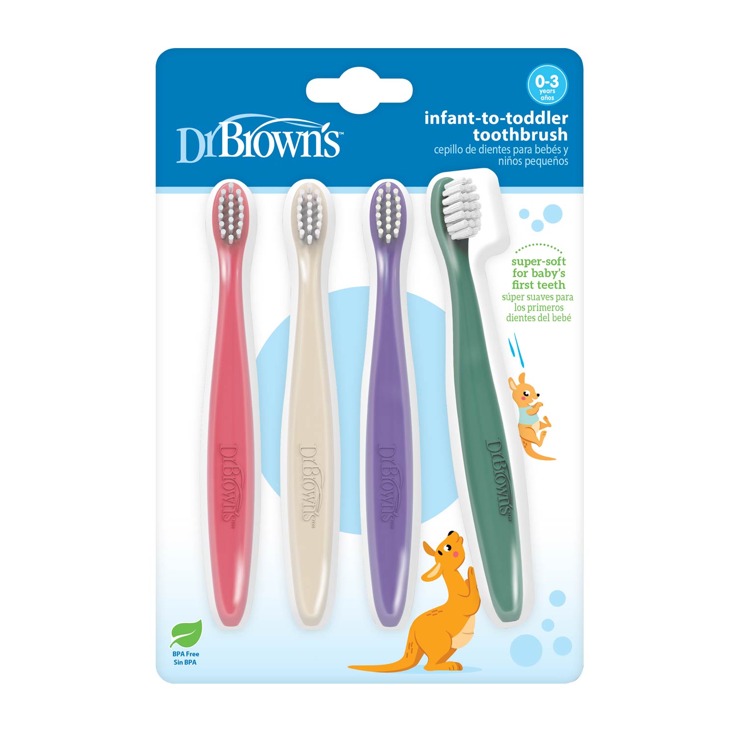 Dr. Brown's® Infant-to-Toddler Toothbrushes 4-Pack - Image 2