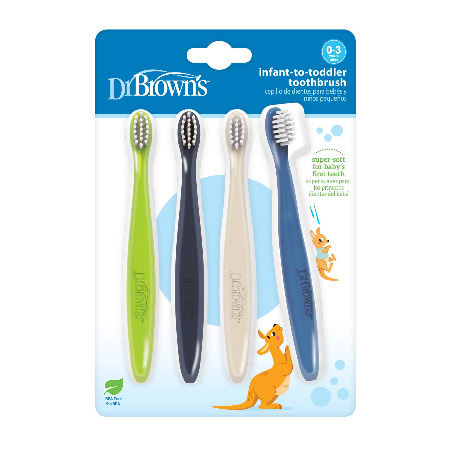 Dr. Brown's® Infant-to-Toddler Toothbrushes 4-Pack - Image 2