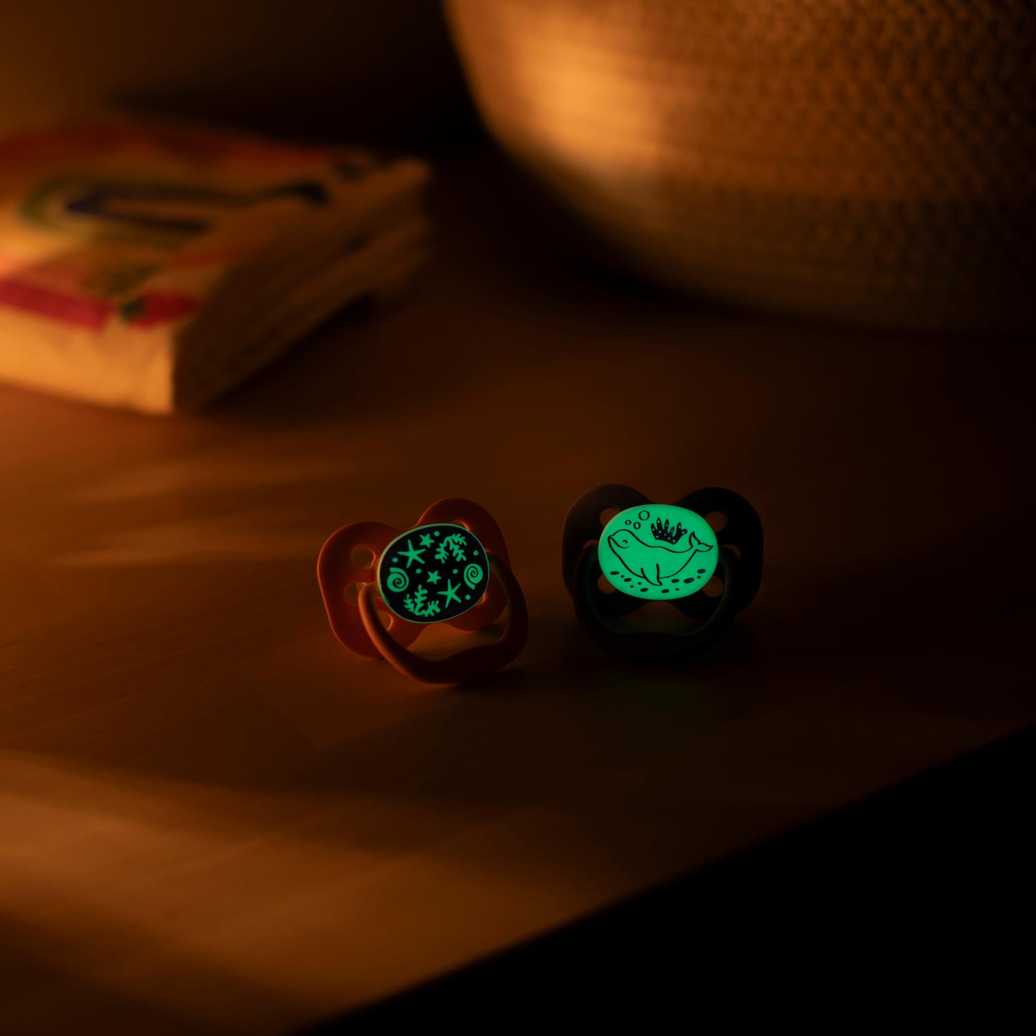 Dr. Brown's™ Advantage™ Glow-in-the-Dark Pacifiers. Ages 0-6 months. 2 Count - Image 4