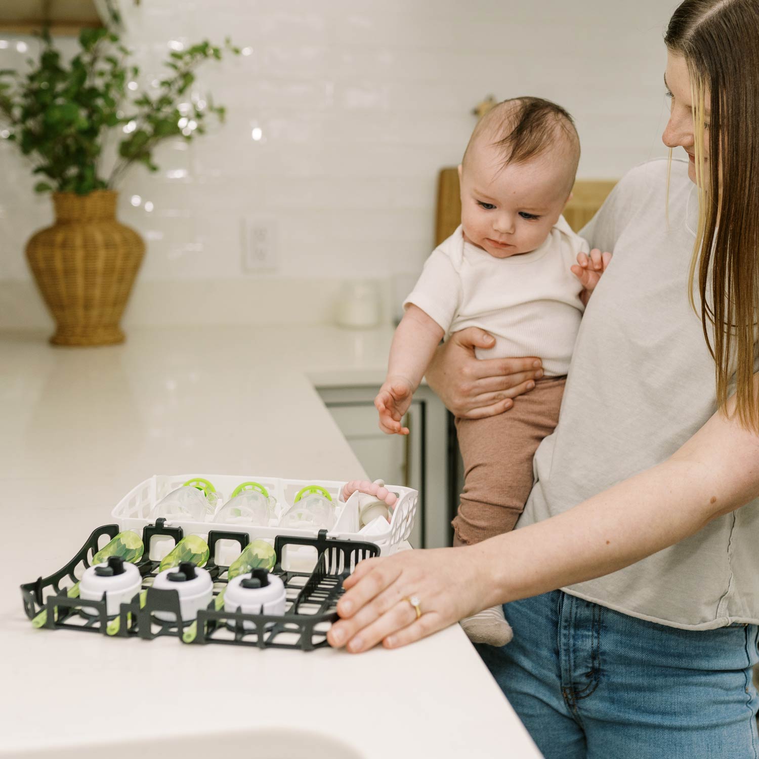 Dr. Brown's™ Options+™ Dishwasher Basket for Narrow Baby Bottle Parts - Image 3