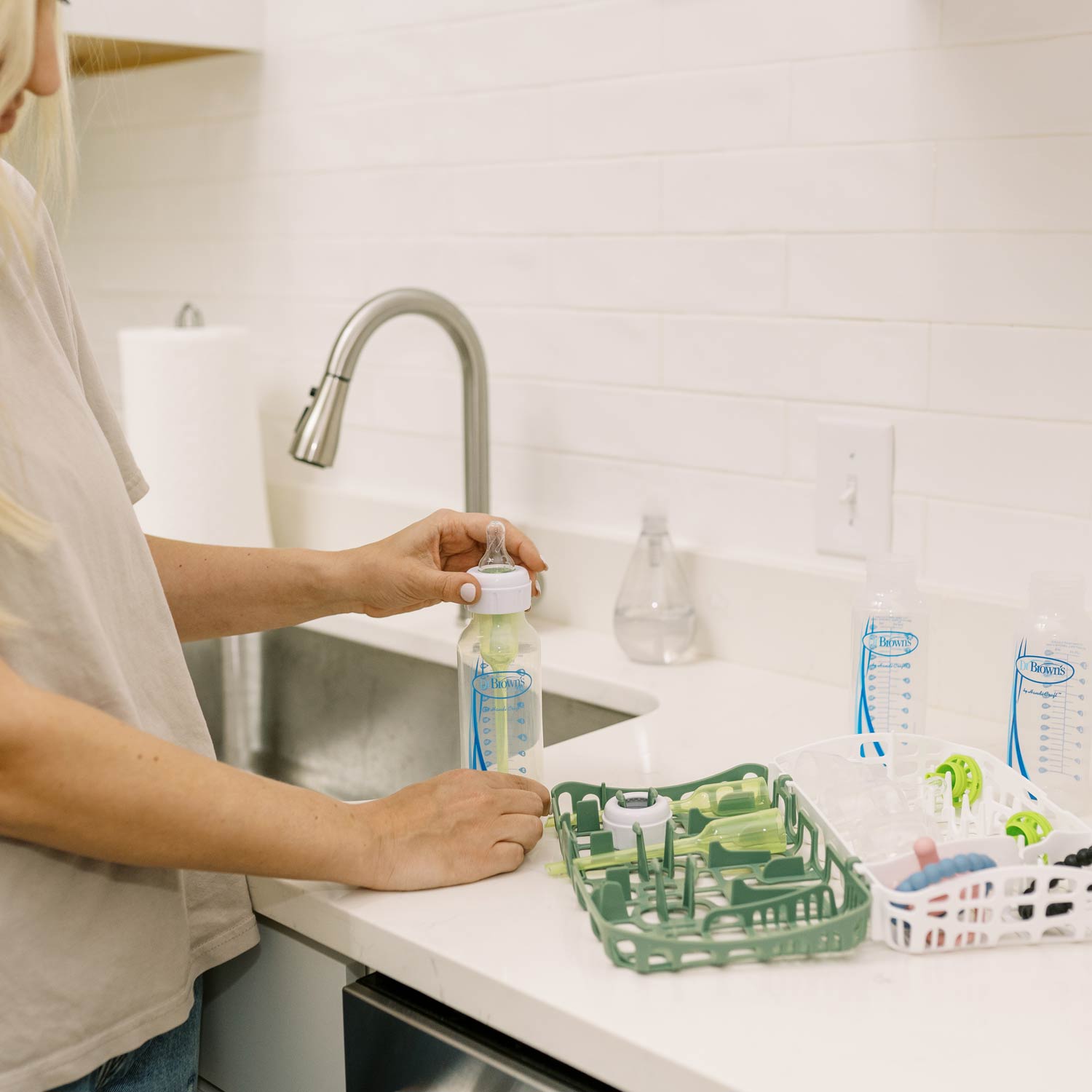 Dr. Brown's™ Options+™ Dishwasher Basket for Narrow Baby Bottle Parts - Image 3