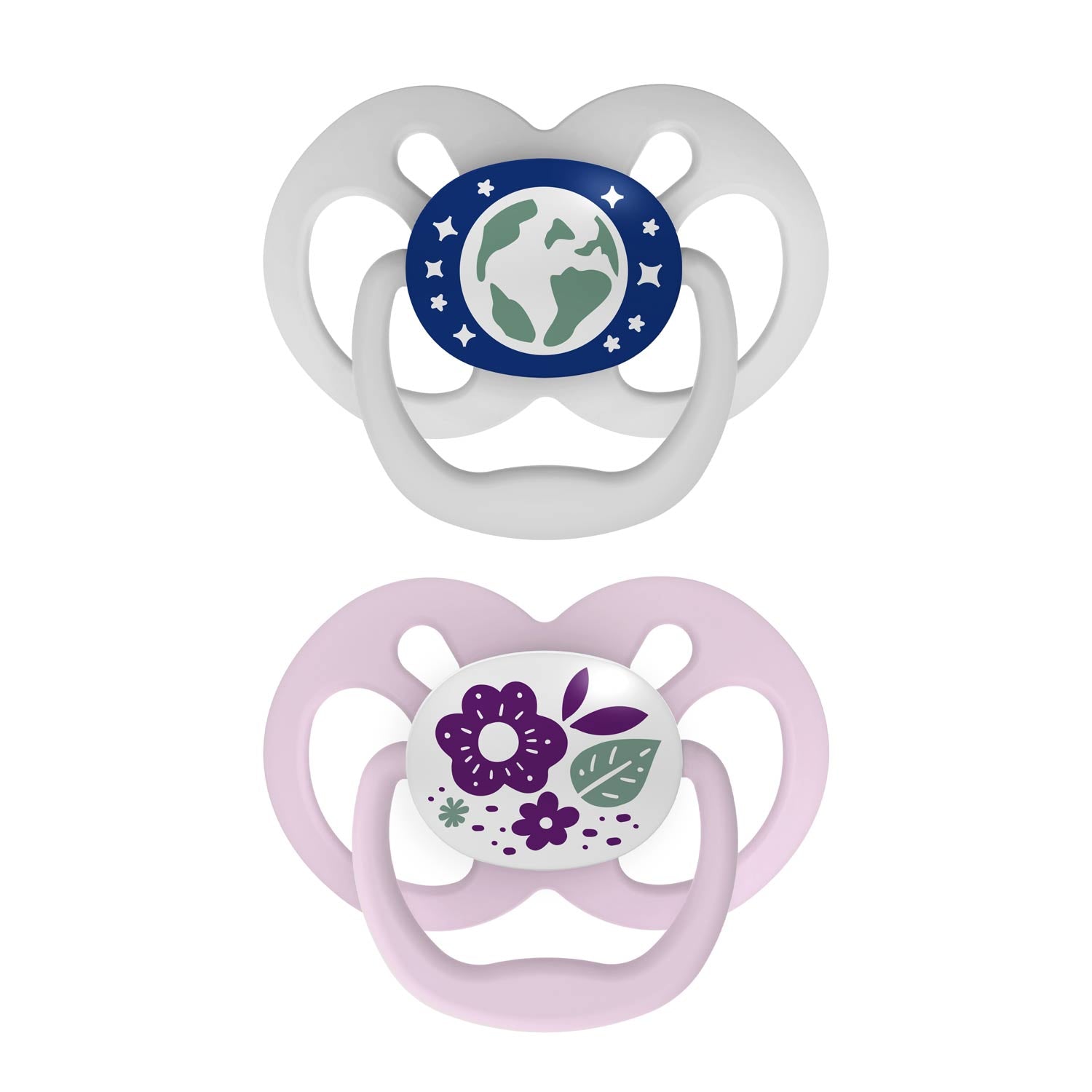 Dr. Brown's™ Advantage™ Glow-in-the-Dark Pacifiers. Ages 6-18 months. 2 Count