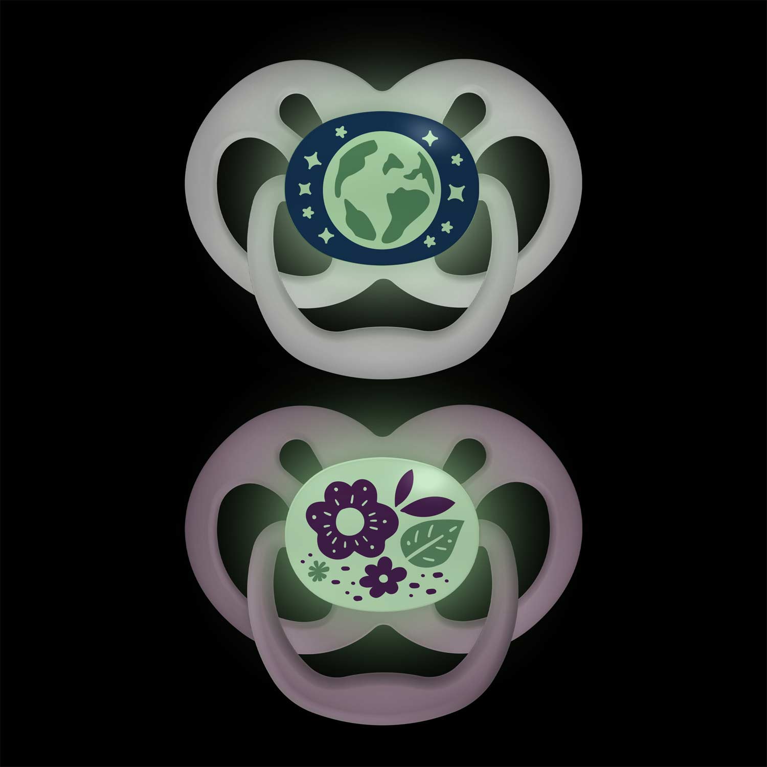 Dr. Brown's™ Advantage™ Glow-in-the-Dark Pacifiers. Ages 6-18 months. 2 Count - Image 3