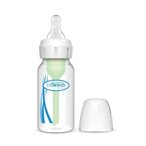 Dr. Brown's Natural Flow Anti-Colic Options+ Narrow Baby Bottle. with Level 1 Slow Flow Nipple
