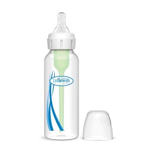 Dr. Brown's Natural Flow Anti-Colic Options+ Narrow Baby Bottle. with Level 1 Slow Flow Nipple
