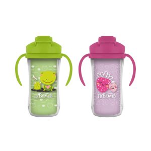 Dr. Brown's® Milestones™ Insulated Straw Cup. 2-Pack