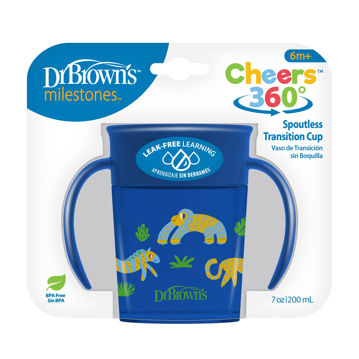 Dr. Brown's® Milestones™ Cheers360™ Cup with Handles. 7 oz/200 Ml - Image 2