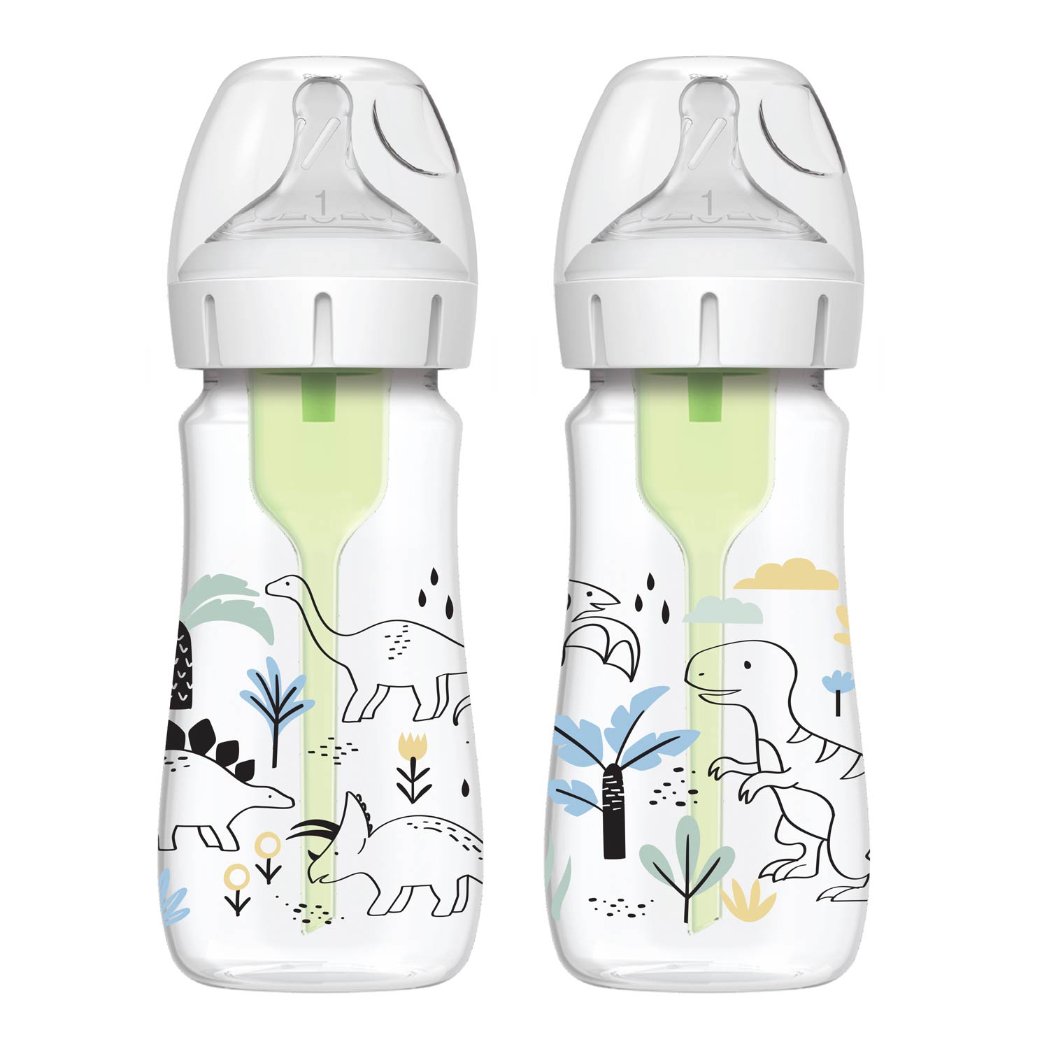 Dr. Brown's Natural Flow Anti-Colic Options+ Wide-Neck Baby Bottle. 9oz/270mL. 2-Pack