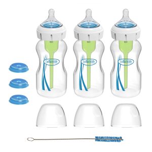 Wide-Neck Specialty Feeding System Bottle/Level 1. 3-Pack. 9oz/270 mL