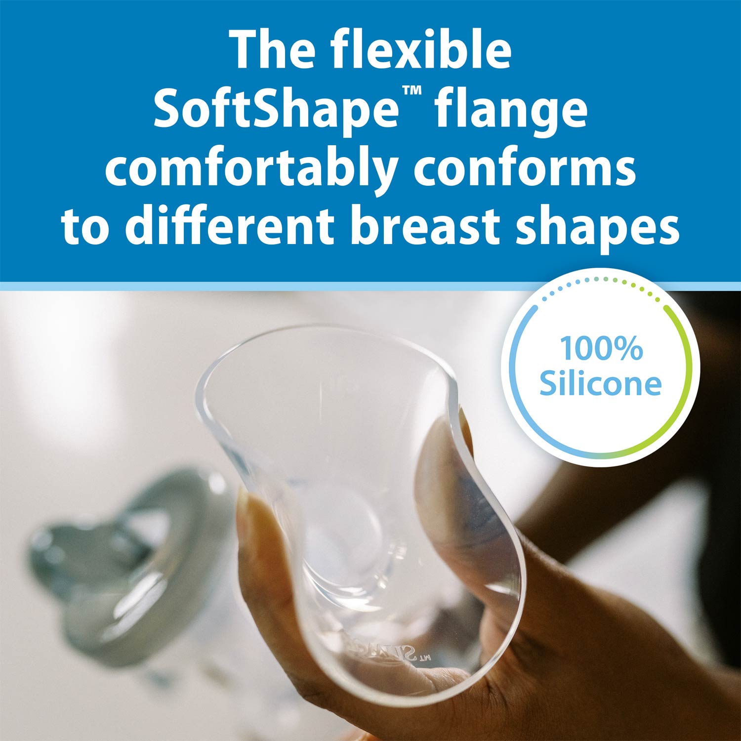 Dr. Brown's™ Manual Breast Pump with SoftShape™ Silicone Shield - Image 3