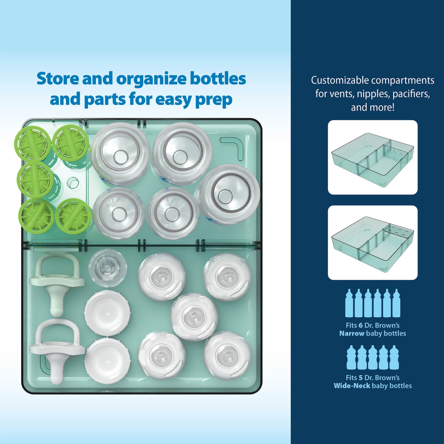 Dr. Brown's™ Customizable Storage Tray - Image 3