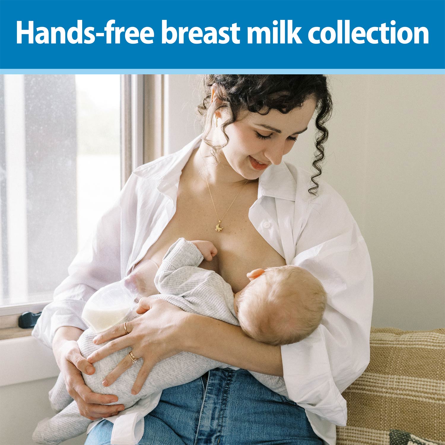 Dr. Brown's Silicone Breast Pump Breast Milk Catcher with Options+ Anti-Colic Baby Bottle & Travel Bag - Image 3