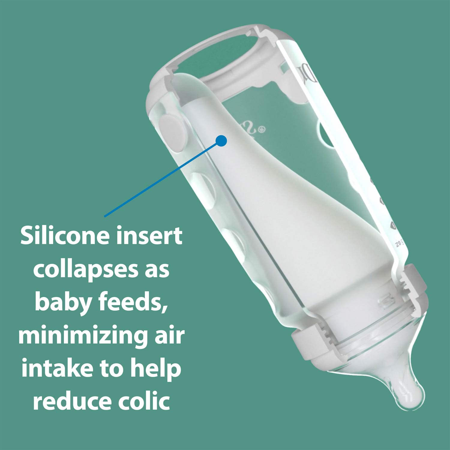 Dr. Brown's® Silicone Baby Bottle - Image 4