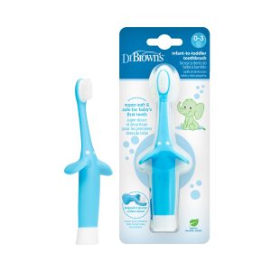 Dr. Brown's Infant-to-Toddler Toothbrush. Elephant. 1-Pack