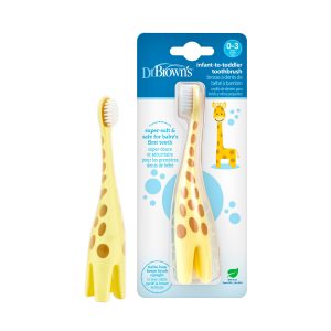 Dr. Brown's Infant-to-Toddler Toothbrush. Giraffe. 1-Pack