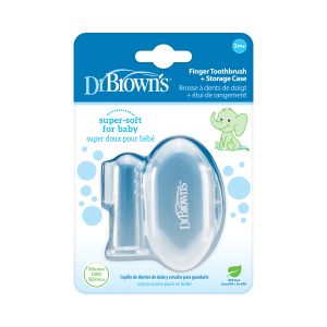 Dr. Brown's Silicone Finger Toothbrush and Storage Case. 1-Pack