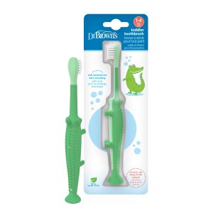 Dr. Brown's Toddler Toothbrush. Crocodile. 1-Pack